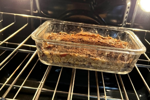 Oven Baked Oats Cake Recipe | Spicy Organic