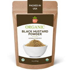 Organic Black Mustard Seed Powder – Certified USDA Organic - Rich, Flavorful Indian Spice for Cooking and Seasoning