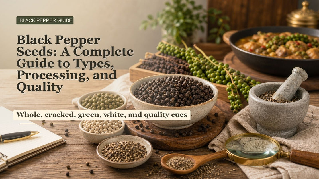 Black Pepper Seeds: Types, Processing, Quality | Spicy Organic