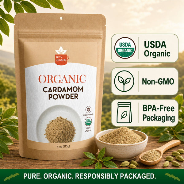 POWDER5　ぐんま Organic Cardamom Powder | USDA Certified Organic | Origin