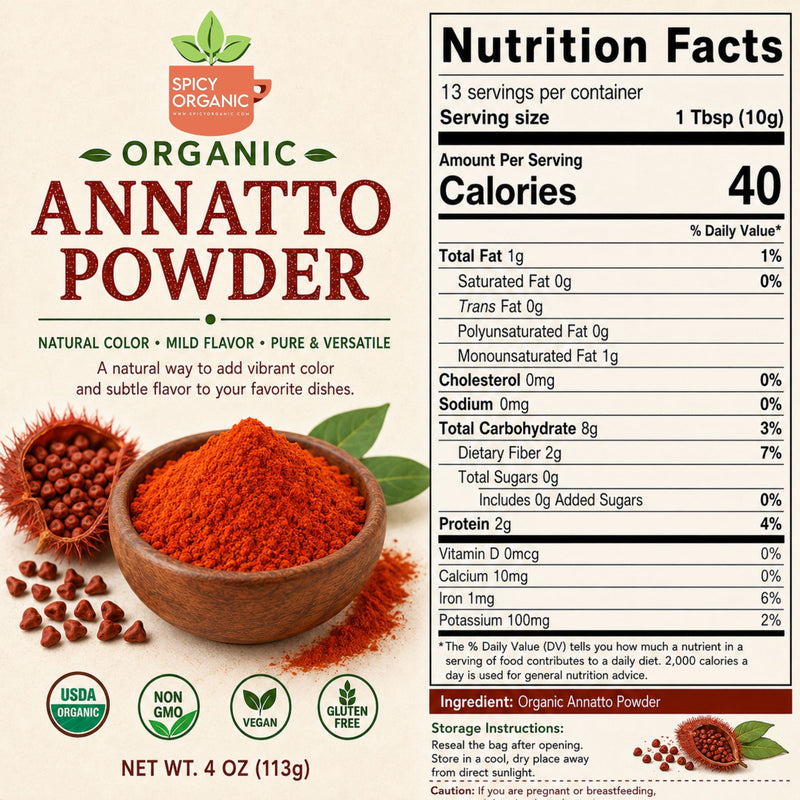 Organic Annatto Powder | USDA Certified Organic | Origin Guatemala ...