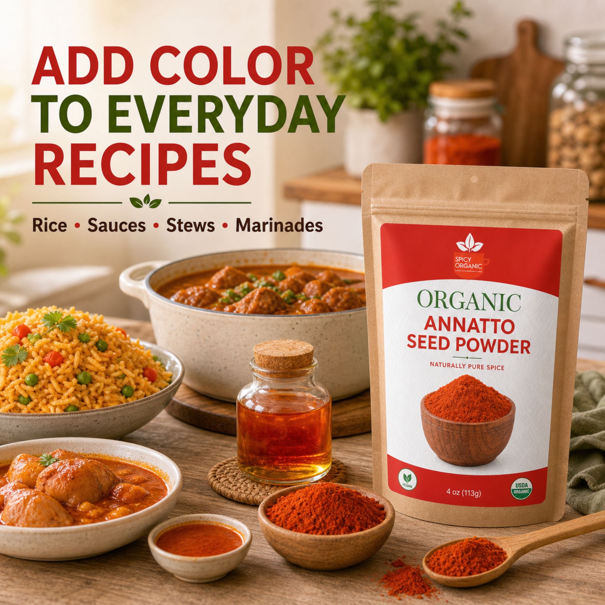 Anato Powder Organic Annatto Powder | USDA Certified Organic | Origin Guatemala ...