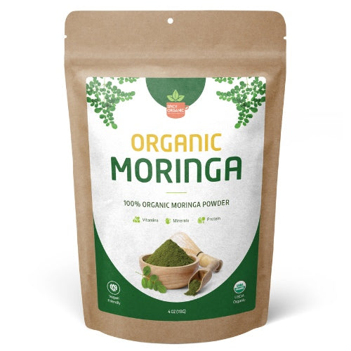 Organic Moringa Powder - Superfood Boost for Smoothies, Tea, and Cooking - Rich in Vitamins and Minerals