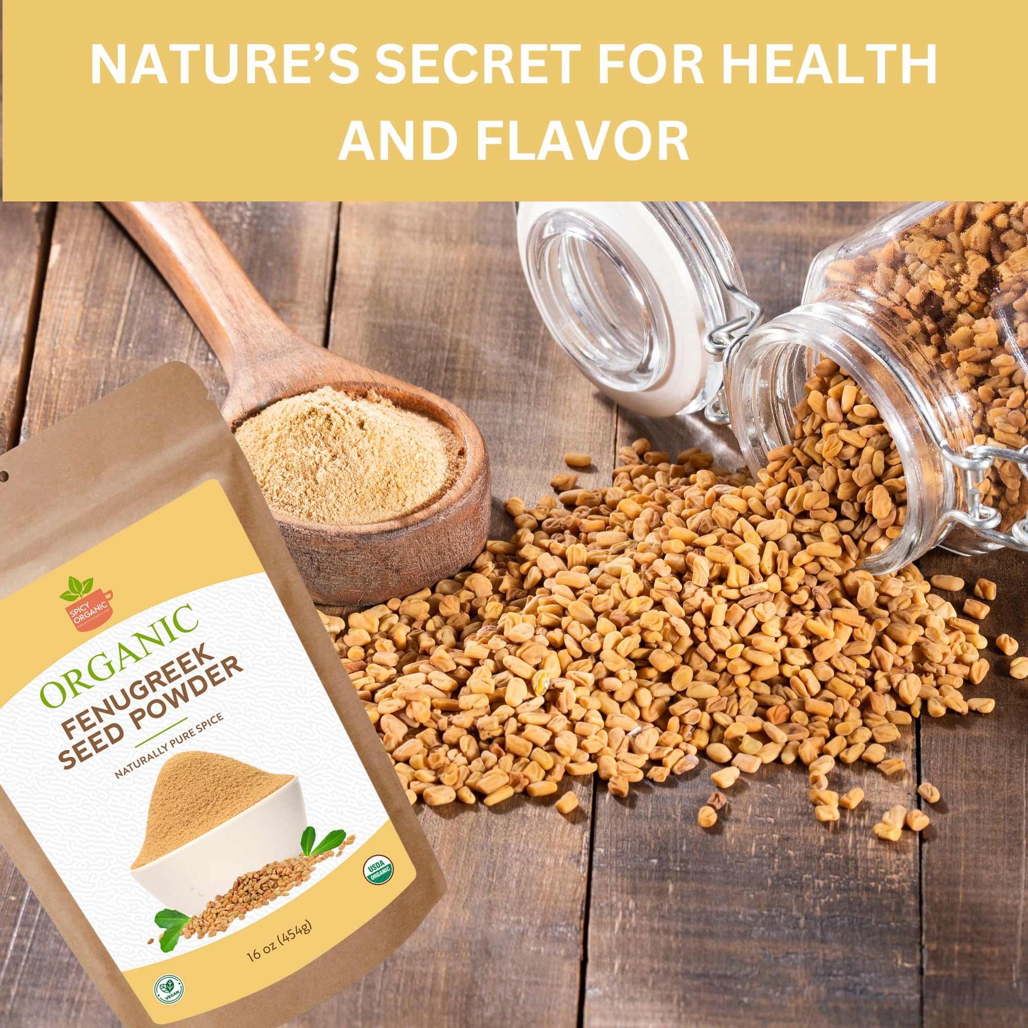 Fun Greek Powder Organic Fenugreek Powder | Spicy Organic