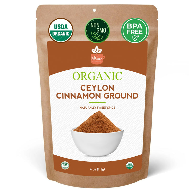 cinnamon powder for succulents Organic Ceylon Cinnamon Powder 8 oz -Premium Ground True Cinnamon from Sri Lanka, USDA Organic & Kosher Certified, Non-GMO, Gluten-Free