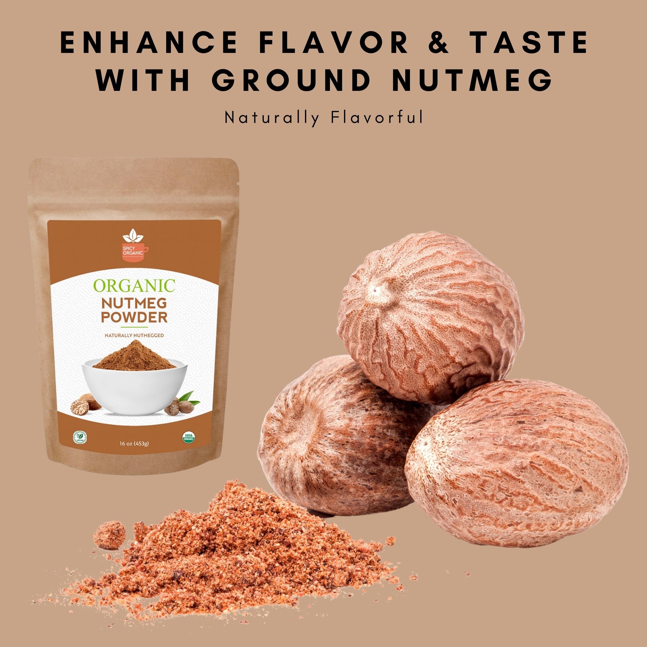 Organic Nutmeg Powder | Spicy Organic