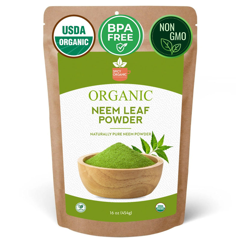 Organic Neem Powder | USDA Certified Organic- India Origin | Spicy Organic
