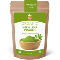 Versatile Organic Neem Powder- Certified USDA Organic - Nature's Answer for Healthy Skin, Teeth, and Hair