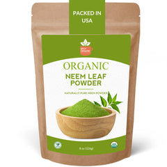 Versatile Organic Neem Powder- Certified USDA Organic - Nature's Answer for Healthy Skin, Teeth, and Hair
