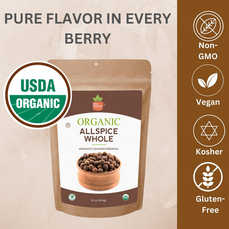 Organic Whole Allspice Berries - Pinch Spice Market (Fair Trade, Guatemala)