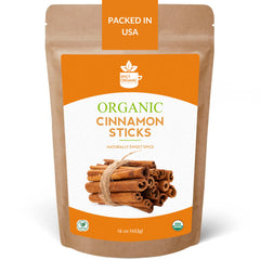 Organic Cassia Cinnamon Sticks – Bold & Spicy Whole Cinnamon, USDA Certified