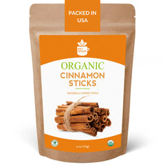 Organic Cassia Cinnamon Sticks – Bold & Spicy Whole Cinnamon, USDA Certified