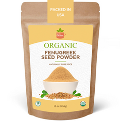 Organic Fenugreek Powder - USDA Certified - Methi Seeds Powder for Cooking - Your Route to Healthy Hair Growth