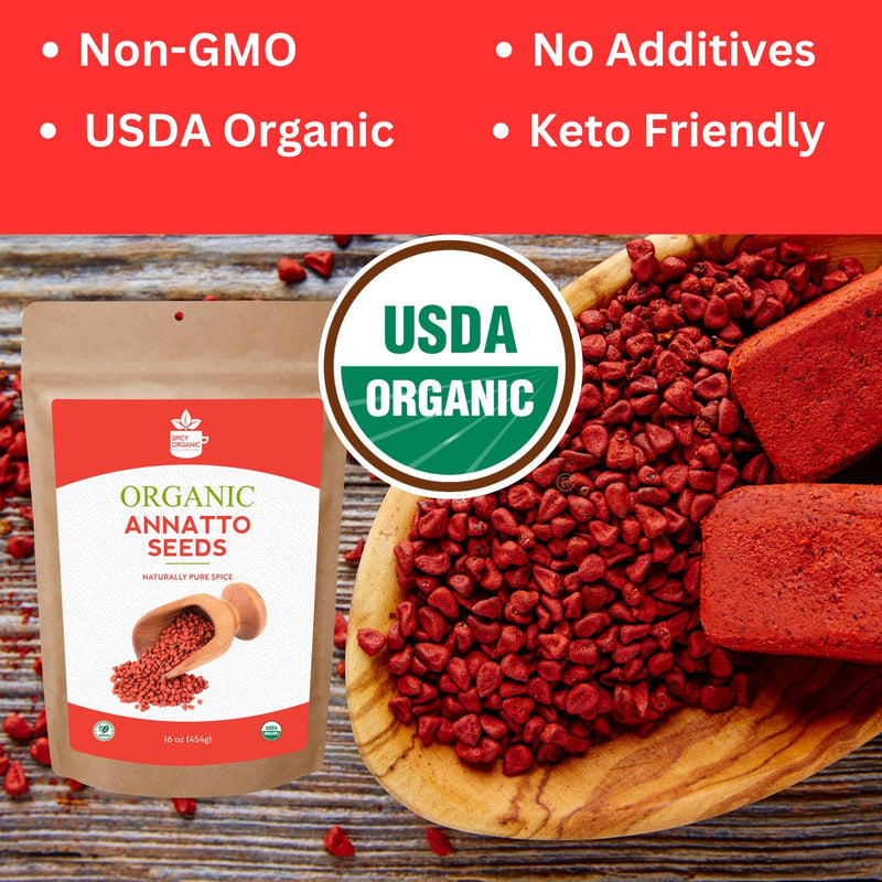 Anatto Sticky Rice Organic Annatto Seeds | USDA Certified Organic | Origin Guatemala ...