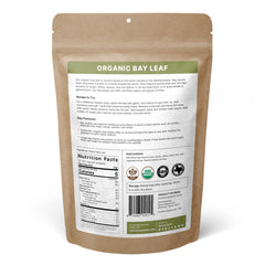 SPICY ORGANIC Bay Leaf - 100% Pure USDA Organic - Non-GMO, Gluten-Free - Best Use For Rice & Curries.