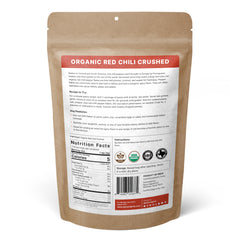 SPICY ORGANIC Crushed Red Chili Flakes - 100% USDA Certified Organic - Non-GMO - Spicy Touch On Pizza & Soups..