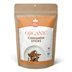 SPICY ORGANIC Cinnamon Sticks - 100% USDA Certified Organic - With Strong Aroma, Ideal For Cooking & Baking.