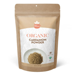 SPICY ORGANIC Cardamom Powder - 100% USDA Organic - Non-GMO - Aromatic Natural Flavoring Agent for Sweets & Beverages..