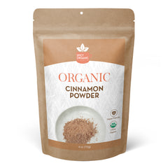 SPICY ORGANIC Cassia Cinnamon Powder - 100% USDA Certified Organic - Non-GMO - Floral Aroma & Sweet Taste.