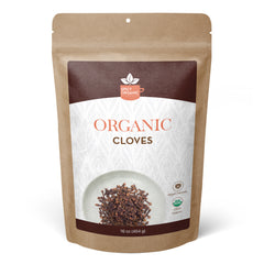 SPICY ORGANIC Whole Cloves - 100% Pure USDA Organic - Non-GMO - Irradiated Fresh Clove Seed Spice.