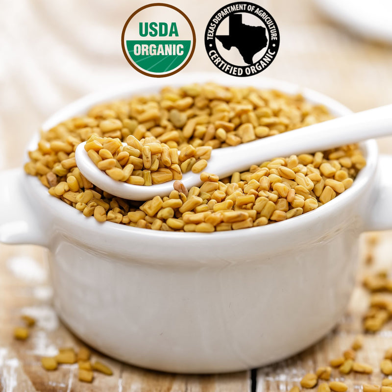 Organic Fenugreek Seeds: Add Unique and Robust Flavor to Your Cooking with 100% Natural and Non-GMO Spice