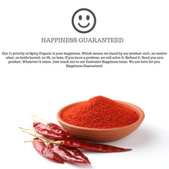 SPICY ORGANIC Red Chili Powder - 100% USDA Organic - Non-GMO - Perfect For Making Marinades, Paneer & Meat Dishes..